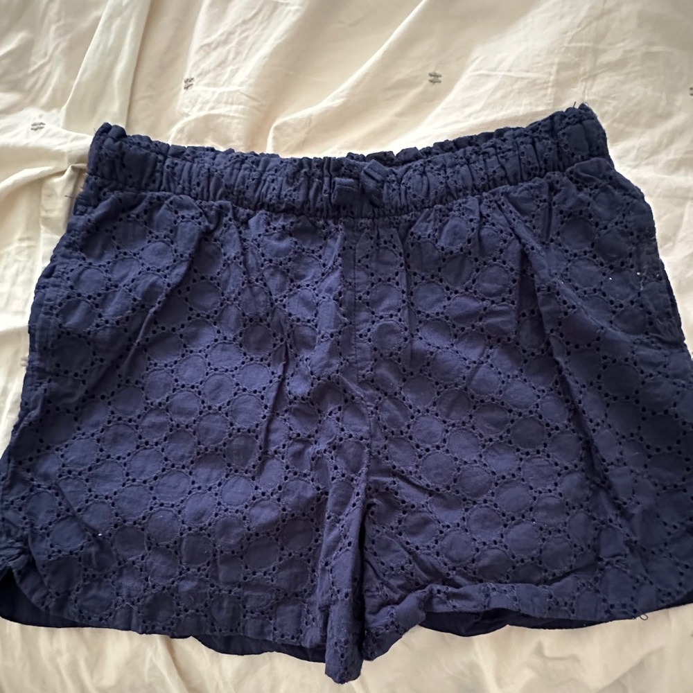 Lot of 2 juniors cotton eyelet dress shorts